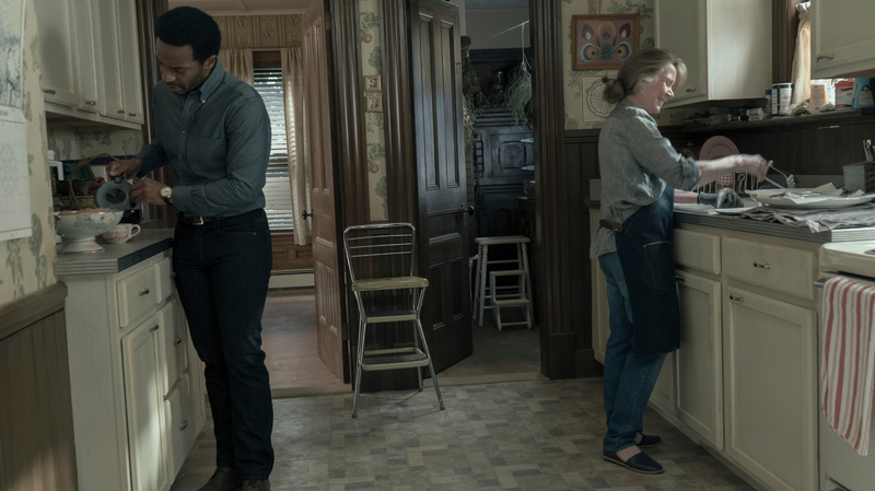 Henry and Ruth in the Deaver kitchen.
